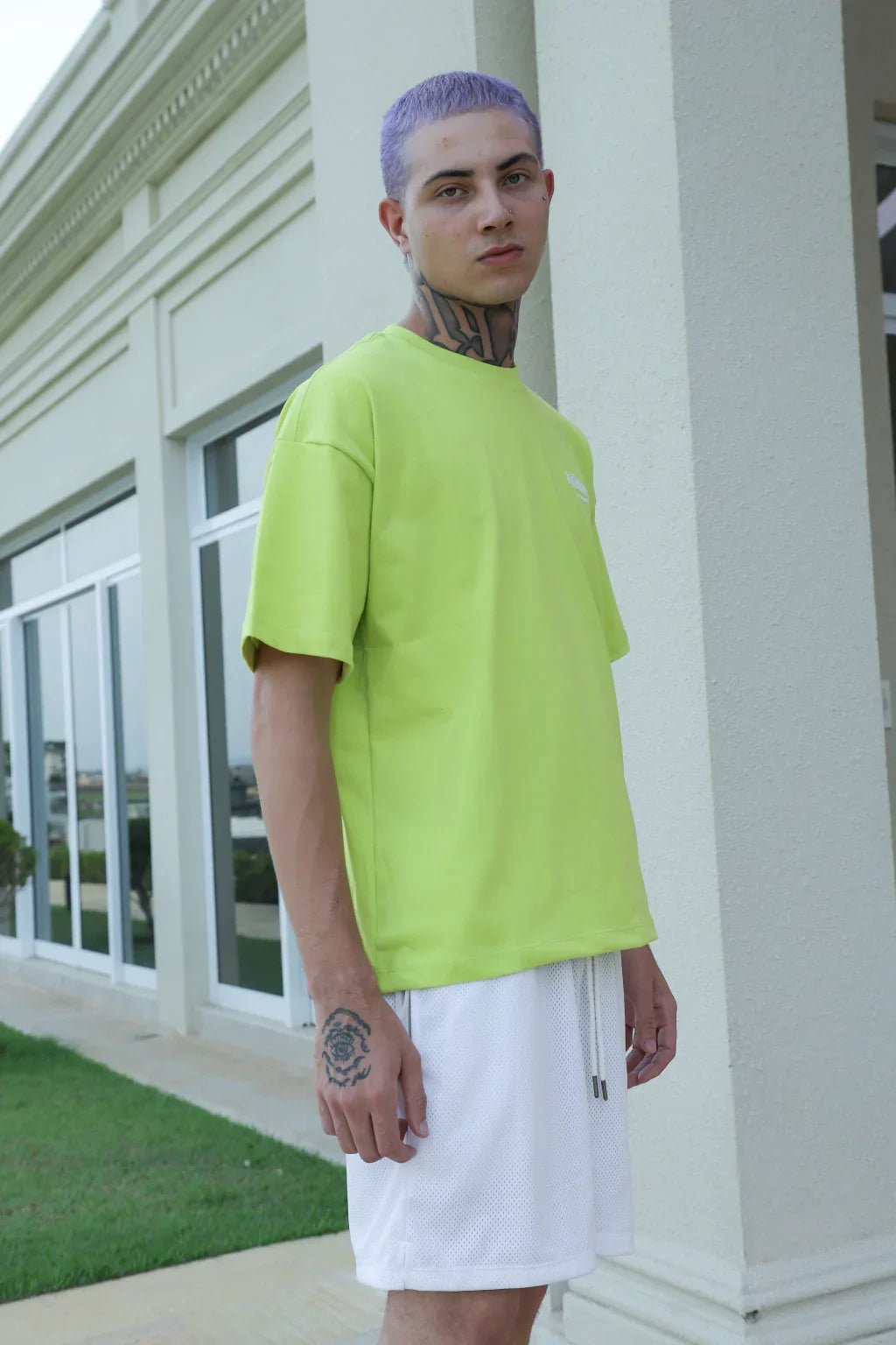 Basic Tee Logo - Cyber Lime - NÔMADY COMPANY