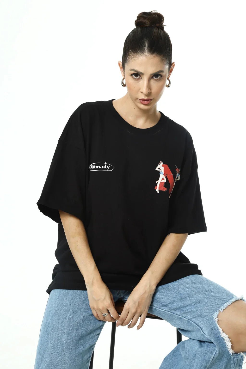 Camiseta Gas Station Preta - NÔMADY COMPANY