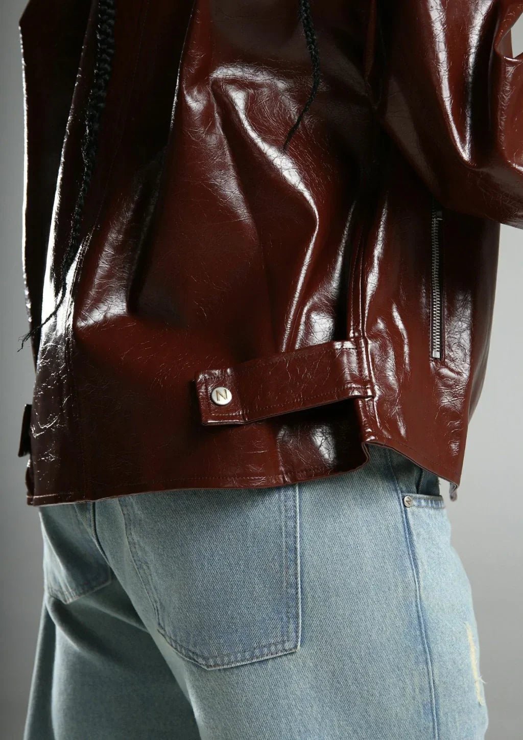 LEATHER JACKET MARROM - NÔMADY COMPANY