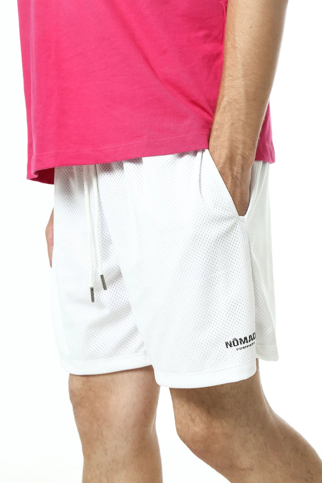 Nômady Mesh Shorts Branco - NÔMADY COMPANY